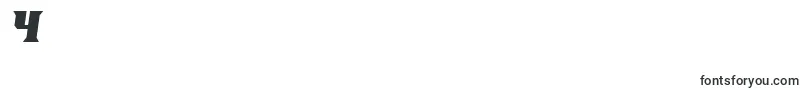 PirateKegItalic-Schriftart – Schriften für die Ziffer 4