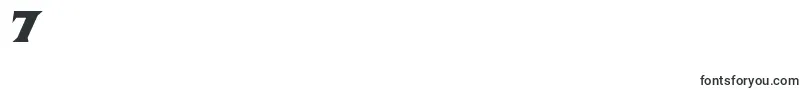 フォントPirateKegItalic – フォント数字7
