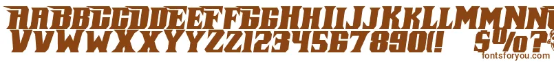 PirateKegItalic-fontti – ruskeat fontit