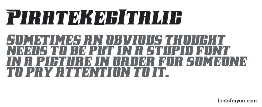 PirateKegItalic Font