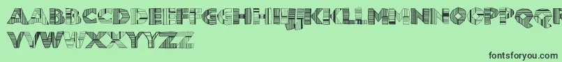 Chunbdc Font – Black Fonts on Green Background