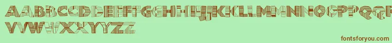 Chunbdc Font – Brown Fonts on Green Background