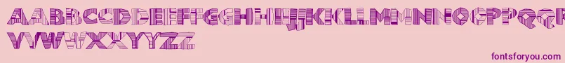 Chunbdc Font – Purple Fonts on Pink Background