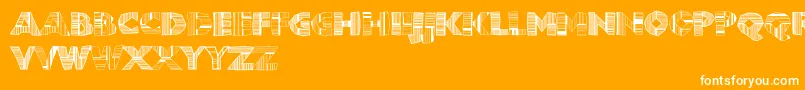 フォントChunbdc – オレンジの背景に白い文字
