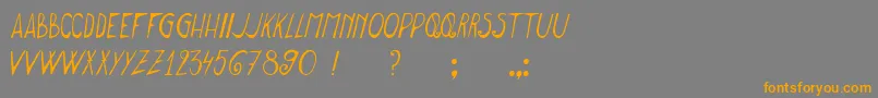 MeetMeInMontauk Font – Orange Fonts on Gray Background