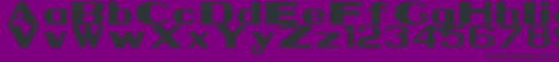 Nps1935 Font – Black Fonts on Purple Background