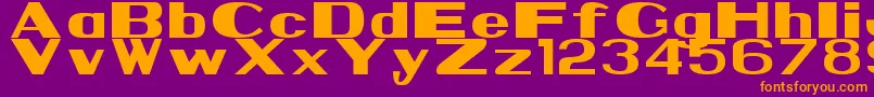 Шрифт Nps1935 – оранжевые шрифты на фиолетовом фоне