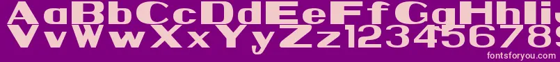 Nps1935 Font – Pink Fonts on Purple Background