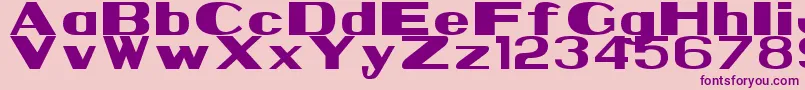 Nps1935 Font – Purple Fonts on Pink Background
