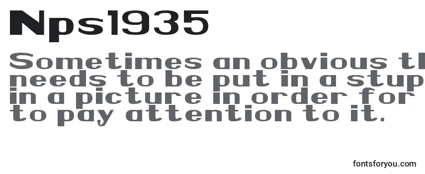 Nps1935-fontti