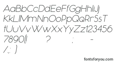  OccupiedItalic font