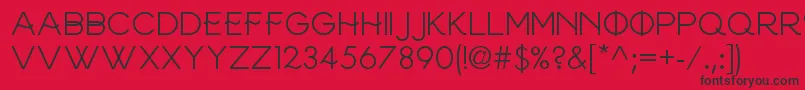 Frinco Font – Black Fonts on Red Background