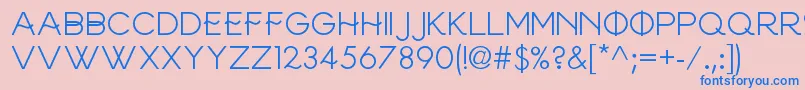 Frinco Font – Blue Fonts on Pink Background