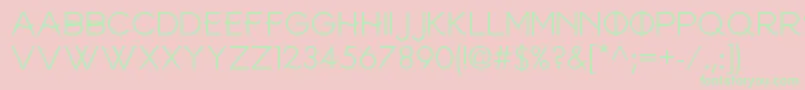 Frinco Font – Green Fonts on Pink Background