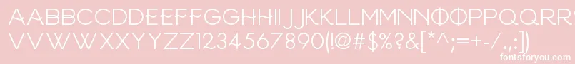 Frinco Font – White Fonts on Pink Background