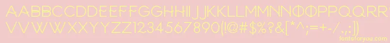 Frinco Font – Yellow Fonts on Pink Background