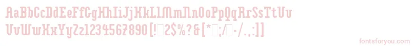 ImpaktLetPlain.1.0 Font – Pink Fonts on White Background