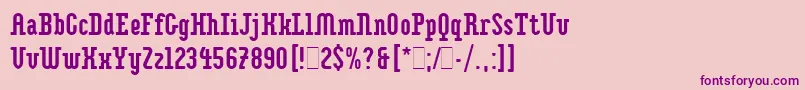 fuente ImpaktLetPlain.1.0 – Fuentes Moradas Sobre Fondo Rosa