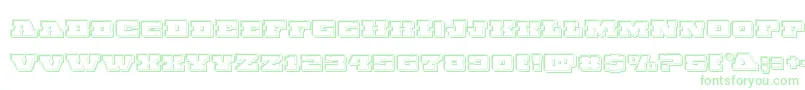 Chicagoexpressengrave Font – Green Fonts on White Background