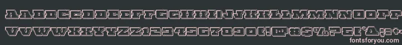 Шрифт Chicagoexpressengrave – розовые шрифты на чёрном фоне
