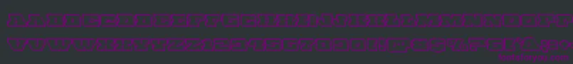 Шрифт Chicagoexpressengrave – фиолетовые шрифты на чёрном фоне