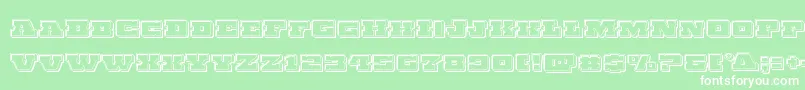 Chicagoexpressengrave Font – White Fonts on Green Background