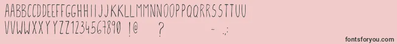 Gcmfontone Font – Black Fonts on Pink Background