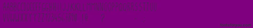 フォントGcmfontone – 紫の背景に黒い文字