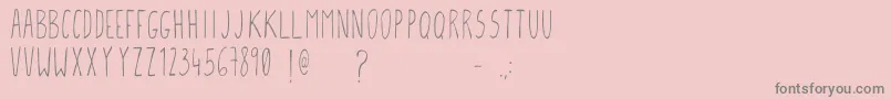 Gcmfontone-Schriftart – Graue Schriften auf rosa Hintergrund