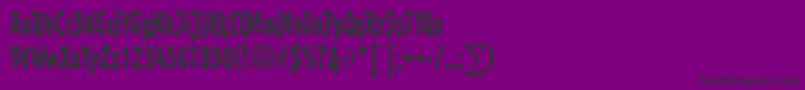 フォントBoutiqueDb – 紫の背景に黒い文字