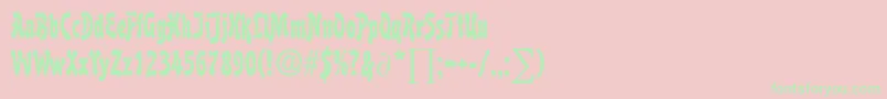 BoutiqueDb Font – Green Fonts on Pink Background