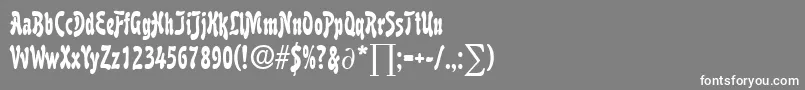 フォントBoutiqueDb – 灰色の背景に白い文字