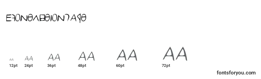 sizes of efontlutionpart2 font, efontlutionpart2 sizes