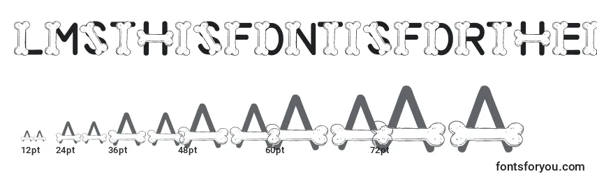 sizes of lmsthisfontisforthedogs font, lmsthisfontisforthedogs sizes