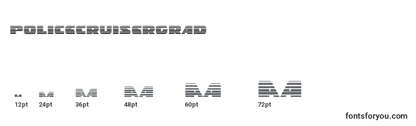 sizes of policecruisergrad font, policecruisergrad sizes