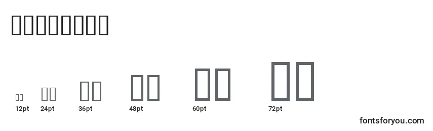 sizes of thpoluna font, thpoluna sizes