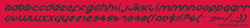 Lisätietoja CharliesAnglesItalic-fontista CharliesAnglesItalic-fontti – mustat fontit punaisella taustalla