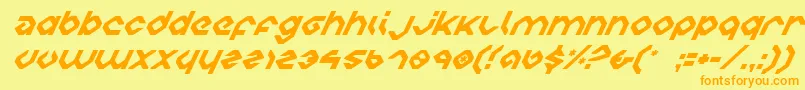 fuente CharliesAnglesItalic – Fuentes Naranjas Sobre Fondo Amarillo