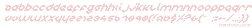 CharliesAnglesItalic Font – Pink Fonts on White Background