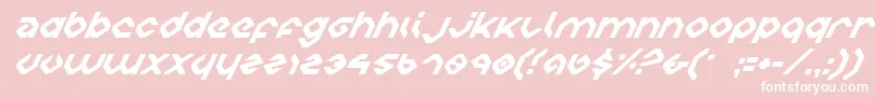 CharliesAnglesItalic Font – White Fonts on Pink Background