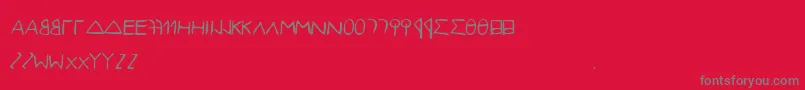 EfontlutionPart2 Font – Gray Fonts on Red Background