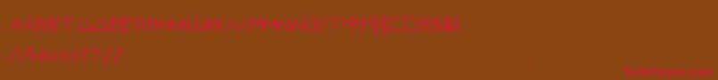 EfontlutionPart2 Font – Red Fonts on Brown Background