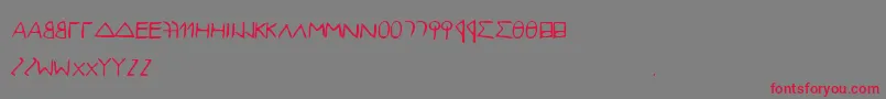 EfontlutionPart2 Font – Red Fonts on Gray Background