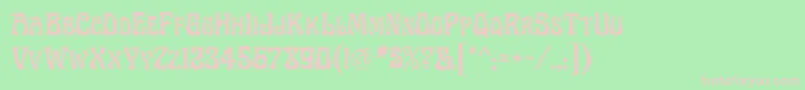 LegrandRegular Font – Pink Fonts on Green Background