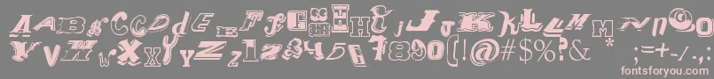 More about Contipopgua Font Contipopgua Font – Pink Fonts on Gray Background