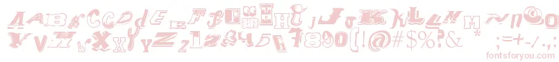 Czcionka Contipopgua – różowe czcionki