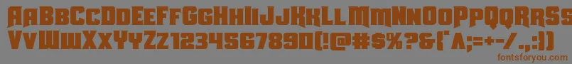 Uniongray Font – Brown Fonts on Gray Background