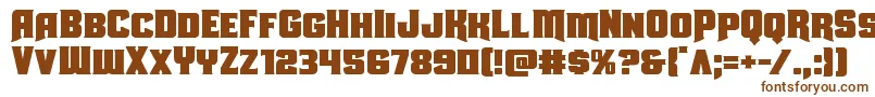 Uniongray-fontti – ruskeat fontit valkoisella taustalla