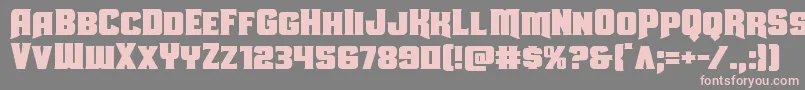 Uniongray Font – Pink Fonts on Gray Background