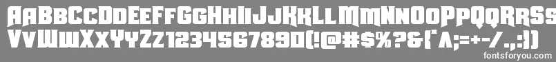 フォントUniongray – 灰色の背景に白い文字